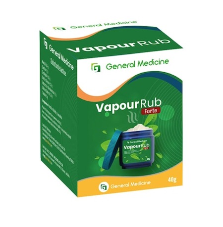 Decongestionant Vapour Rub Forte, General Medicine, textura crema, 40 g